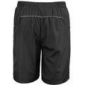 Black-Grey - Side - Spiro Mens Micro-Team Sports Shorts