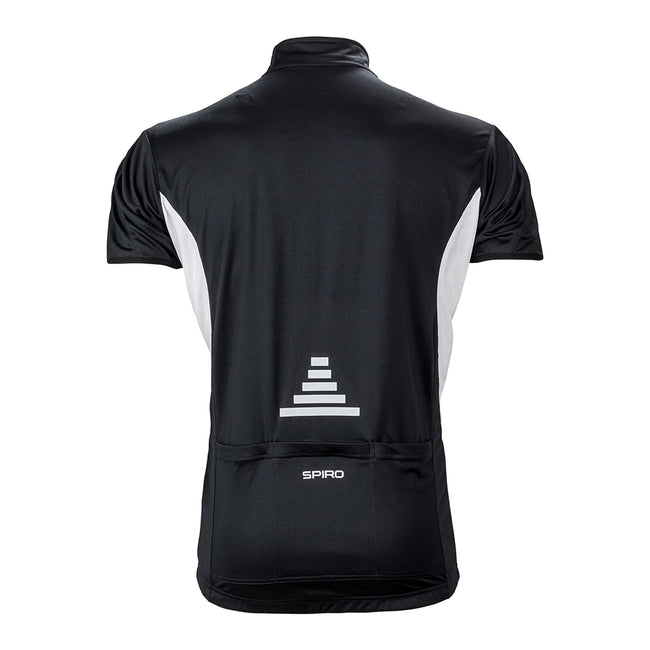 Black-Black - Back - Spiro Womens Bikewear - Cycling 1-4 Zip Cool-Dry Performance Fleece Top - Light Jacket