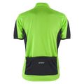 Black-Fluorescent Lime - Back - Spiro Mens Bikewear - Cycling 1-4 Zip Cool-Dry Performance Fleece Top - Light Jacket
