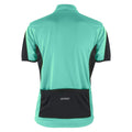 Aqua - Black - Back - Spiro Mens Bikewear - Cycling 1-4 Zip Cool-Dry Performance Fleece Top - Light Jacket