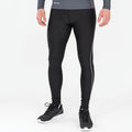 Black - Side - Spiro Mens Bodyfit Sports Performance Base Layer Leggings