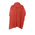 Red - Side - Splashmacs Unisex Adults Plastic Poncho - Rain Mac