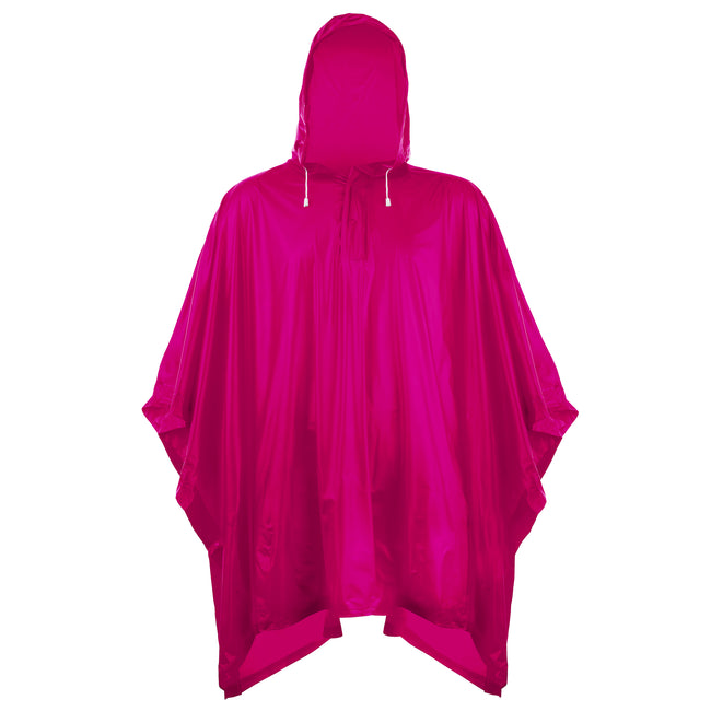 Fuchsia - Front - Splashmacs Unisex Adults Plastic Poncho - Rain Mac