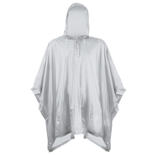 Silver - Front - Splashmacs Unisex Adults Plastic Poncho - Rain Mac
