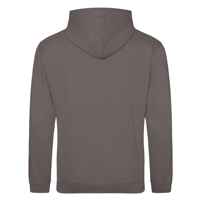 Steel Grey - Back - Awdis Unisex College Hooded Sweatshirt - Hoodie