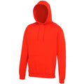 Sunset Orange - Front - Awdis Unisex College Hooded Sweatshirt - Hoodie