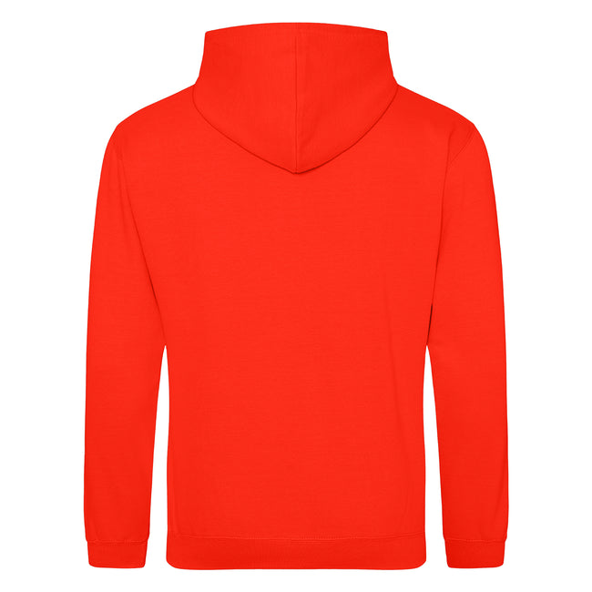 Sunset Orange - Back - Awdis Unisex College Hooded Sweatshirt - Hoodie
