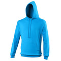 Tropical Blue - Front - Awdis Unisex College Hooded Sweatshirt - Hoodie