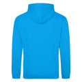 Tropical Blue - Back - Awdis Unisex College Hooded Sweatshirt - Hoodie