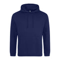Oxford Navy - Front - Awdis Unisex College Hooded Sweatshirt - Hoodie