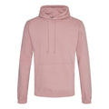 Dusty Pink - Front - Awdis Unisex College Hooded Sweatshirt - Hoodie