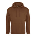 Caramel Toffee - Front - Awdis Unisex College Hooded Sweatshirt - Hoodie