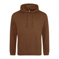 Caramel Toffee - Front - Awdis Unisex College Hooded Sweatshirt - Hoodie