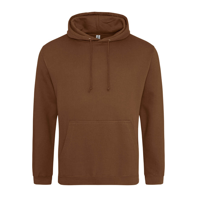 Caramel Toffee - Front - Awdis Unisex College Hooded Sweatshirt - Hoodie