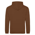 Caramel Toffee - Back - Awdis Unisex College Hooded Sweatshirt - Hoodie