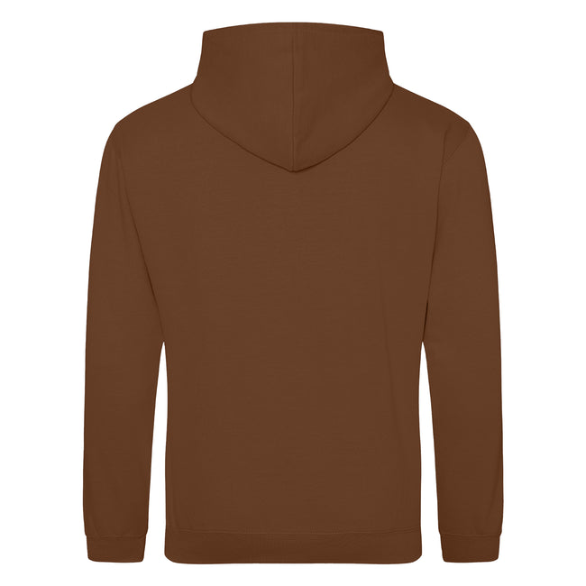 Caramel Toffee - Back - Awdis Unisex College Hooded Sweatshirt - Hoodie