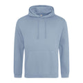 Dusty Blue - Front - Awdis Unisex College Hooded Sweatshirt - Hoodie