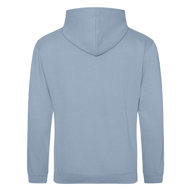 Dusty Blue - Back - Awdis Unisex College Hooded Sweatshirt - Hoodie