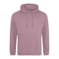 Dusty Purple - Front - Awdis Unisex College Hooded Sweatshirt - Hoodie
