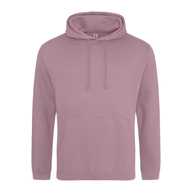 Dusty Purple - Front - Awdis Unisex College Hooded Sweatshirt - Hoodie