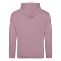 Dusty Purple - Back - Awdis Unisex College Hooded Sweatshirt - Hoodie