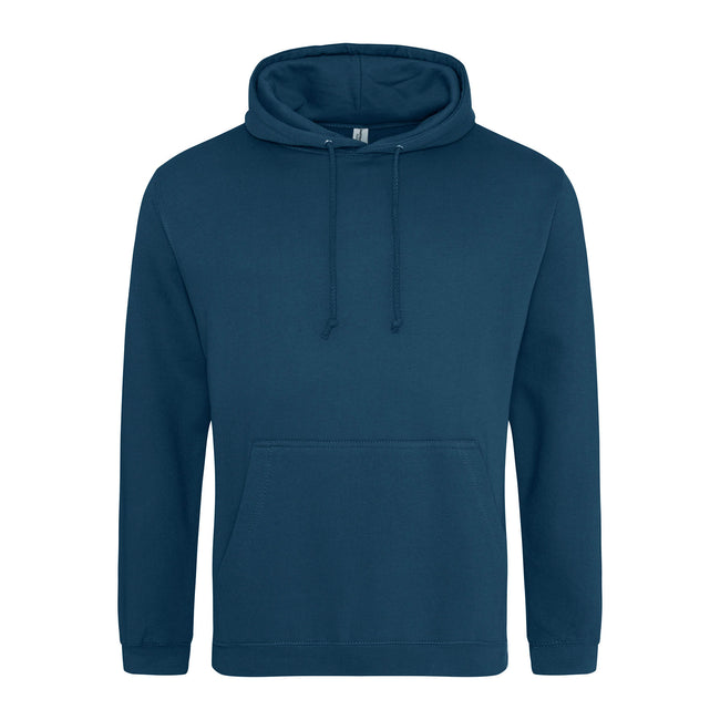Ink Blue - Front - Awdis Unisex College Hooded Sweatshirt - Hoodie