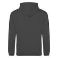 Shark Grey - Back - Awdis Unisex College Hooded Sweatshirt - Hoodie