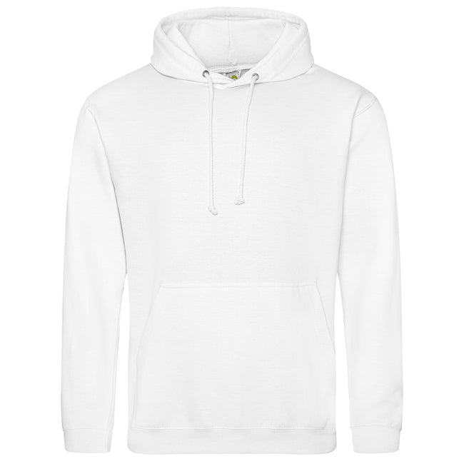 Arctic White - Front - Awdis Unisex College Hooded Sweatshirt - Hoodie
