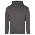 Charcoal - Front - Awdis Unisex College Hooded Sweatshirt - Hoodie