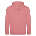 Dusty Rose - Back - Awdis Unisex College Hooded Sweatshirt - Hoodie