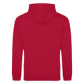 Fire Red - Back - Awdis Unisex College Hooded Sweatshirt - Hoodie