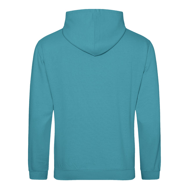 Lagoon Blue - Back - Awdis Unisex College Hooded Sweatshirt - Hoodie