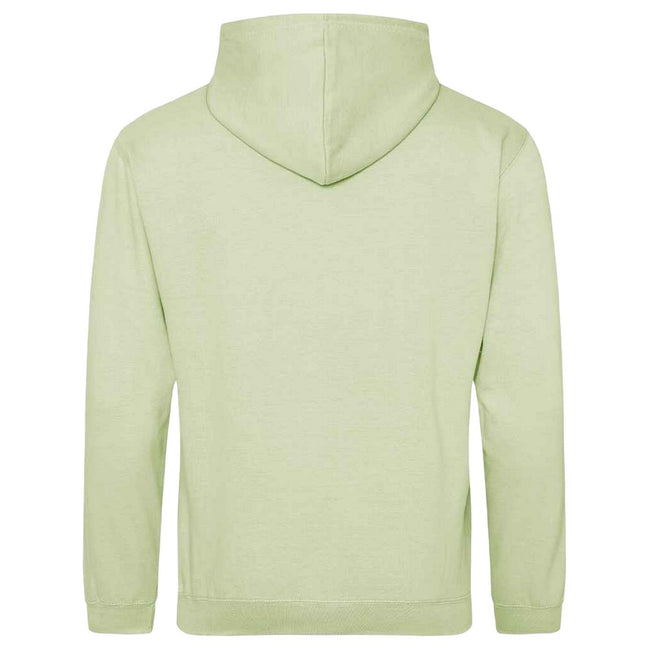 Pistachio Green - Back - Awdis Unisex College Hooded Sweatshirt - Hoodie