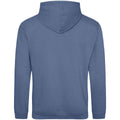 Atlantic Blue - Back - Awdis Unisex College Hooded Sweatshirt - Hoodie