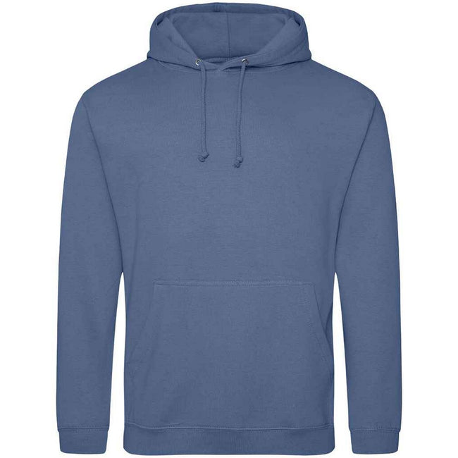 Atlantic Blue - Front - Awdis Unisex College Hooded Sweatshirt - Hoodie