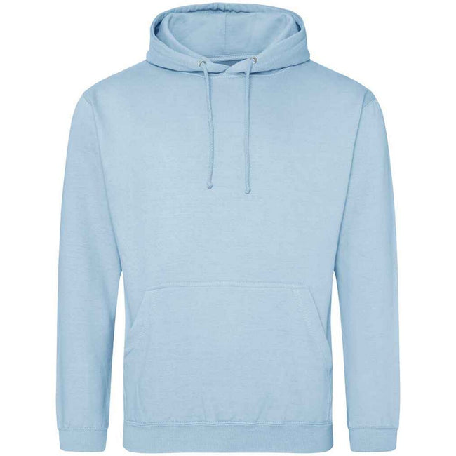 Ice Blue - Front - Awdis Unisex College Hooded Sweatshirt - Hoodie