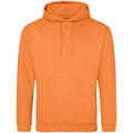 Light Orange - Front - Awdis Unisex College Hooded Sweatshirt - Hoodie