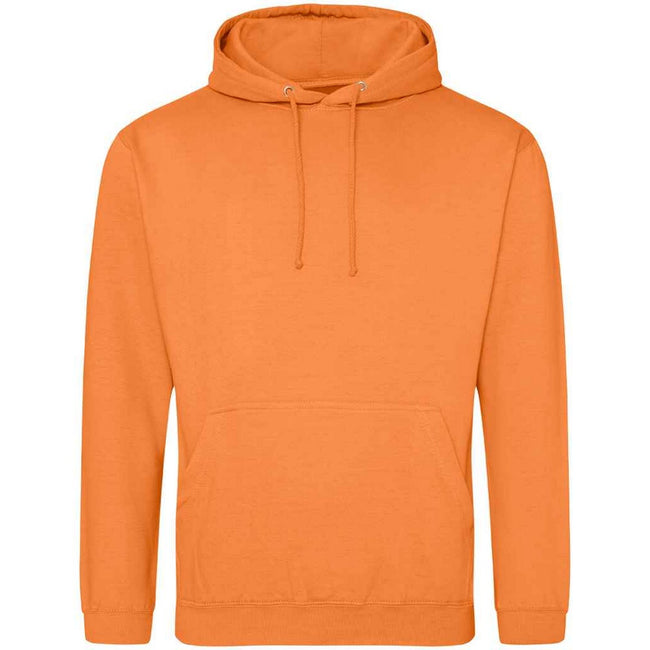 Light Orange - Front - Awdis Unisex College Hooded Sweatshirt - Hoodie
