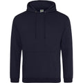 New French Navy - Front - Awdis Unisex College Hooded Sweatshirt - Hoodie