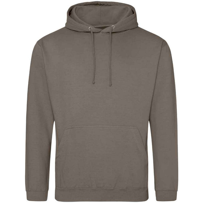 Natural Clay - Front - Awdis Unisex College Hooded Sweatshirt - Hoodie