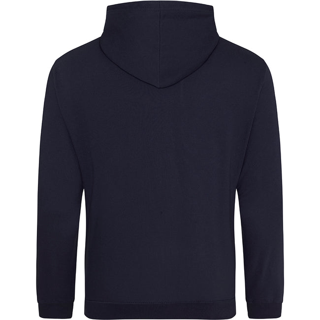 New French Navy - Back - Awdis Unisex College Hooded Sweatshirt - Hoodie