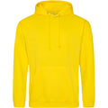 Sun Yellow - Front - Awdis Unisex College Hooded Sweatshirt - Hoodie