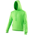 Alien Green - Front - Awdis Unisex College Hooded Sweatshirt - Hoodie
