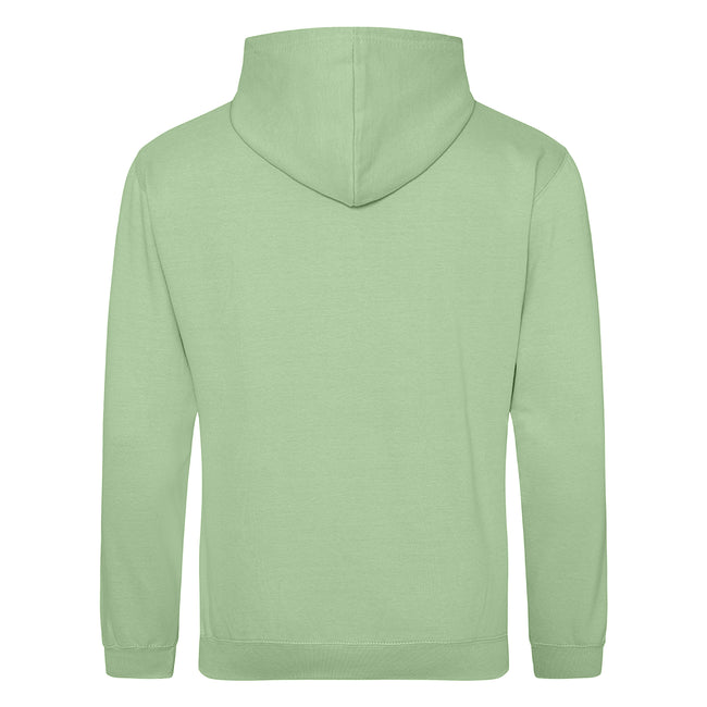 Apple Green - Back - Awdis Unisex College Hooded Sweatshirt - Hoodie