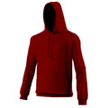 Brick Red - Front - Awdis Unisex College Hooded Sweatshirt - Hoodie