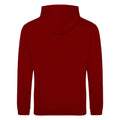 Brick Red - Back - Awdis Unisex College Hooded Sweatshirt - Hoodie