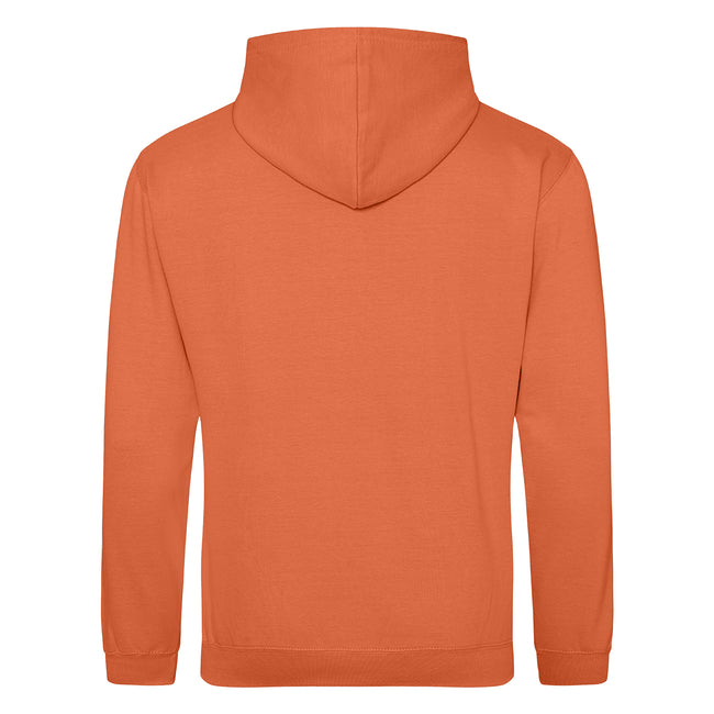 Burnt Orange - Back - Awdis Unisex College Hooded Sweatshirt - Hoodie