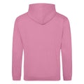 Candyfloss Pink - Back - Awdis Unisex College Hooded Sweatshirt - Hoodie