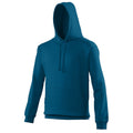Deep Sea Blue - Front - Awdis Unisex College Hooded Sweatshirt - Hoodie