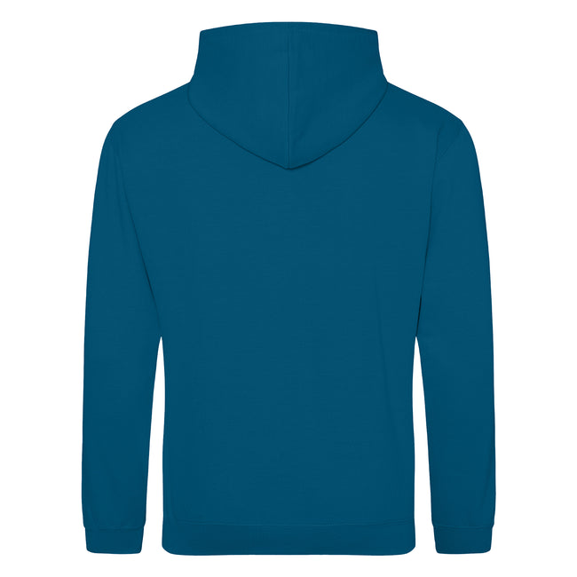 Deep Sea Blue - Back - Awdis Unisex College Hooded Sweatshirt - Hoodie